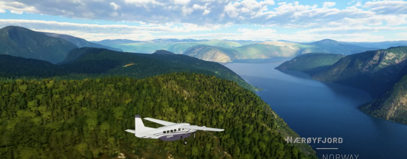 Flight Simulator ute med oppdatert grafikkpakke for Norge